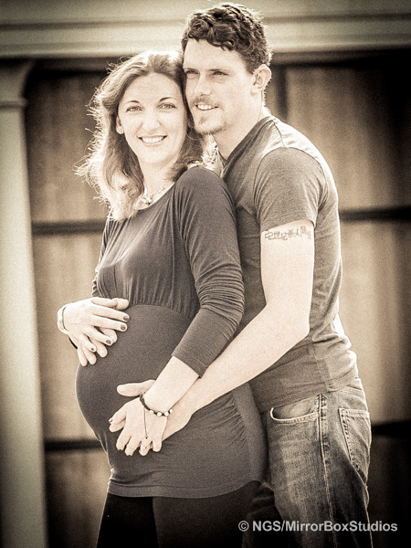 M & J & Baby Bump