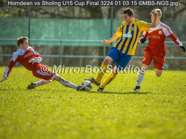 Horndean Youth vs Sholing Youth U15 Cup Final                 Click on Image to view Album